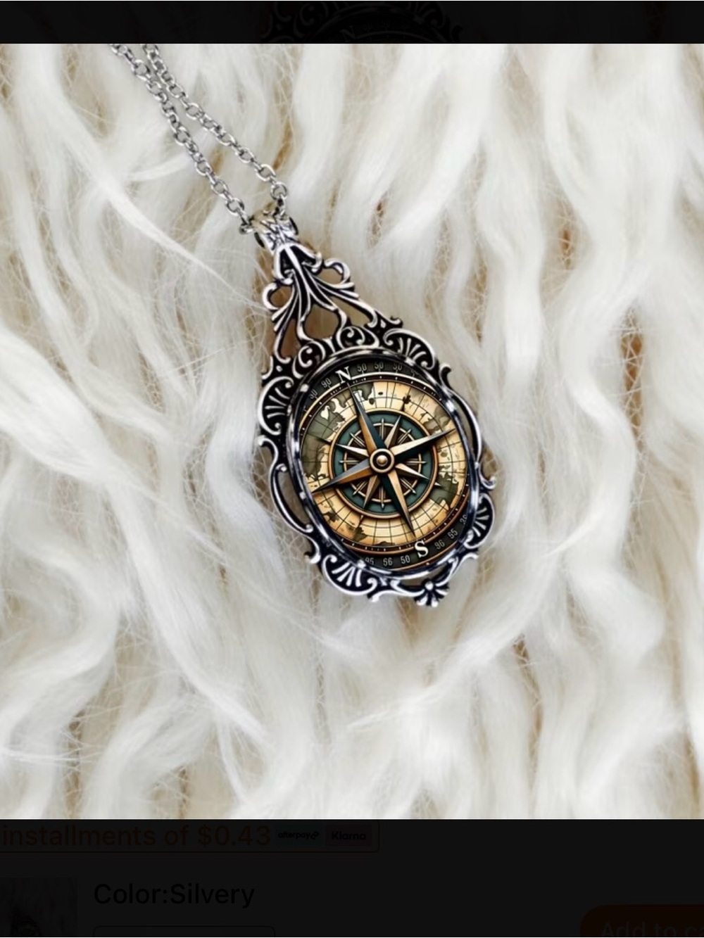 ⭐️ Compass Pendant Necy